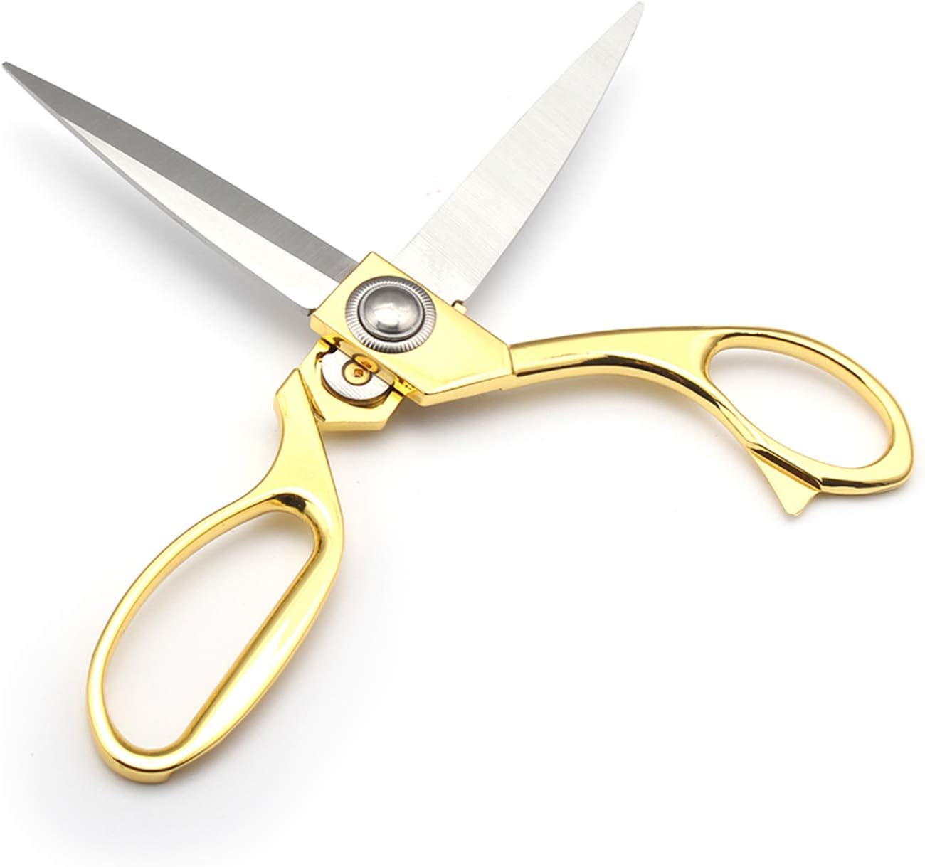 Gold 8" Sharp Tailor Scissors - Fabric, Leather & Clothing Scissors - Stainless Steel Professional Heavy Duty Dressmaking Shears - Image 3