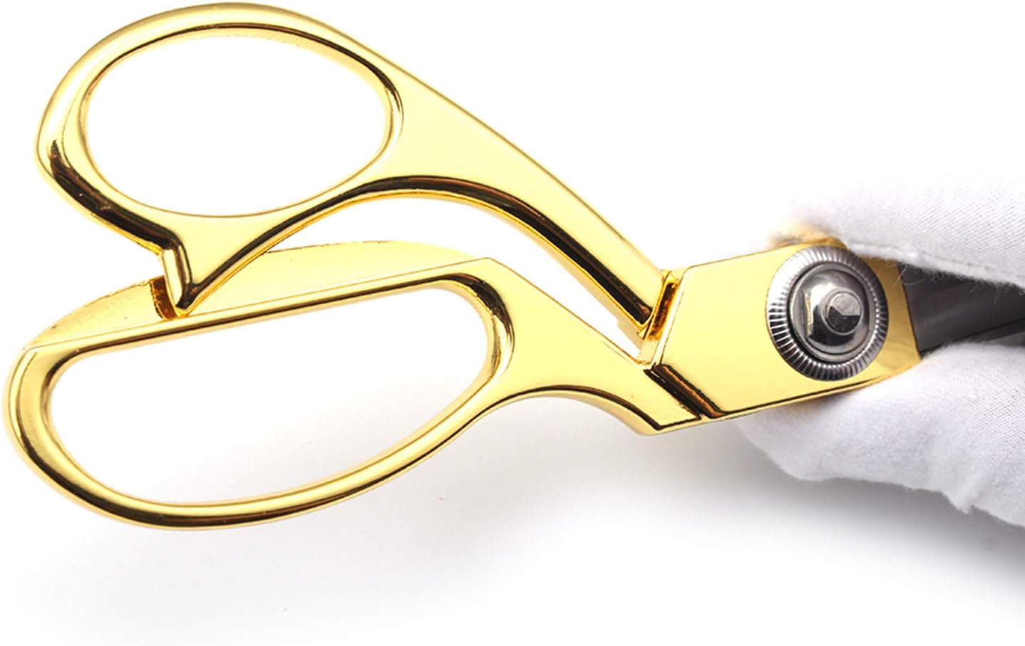 Gold 8" Sharp Tailor Scissors - Fabric, Leather & Clothing Scissors - Stainless Steel Professional Heavy Duty Dressmaking Shears - Image 4