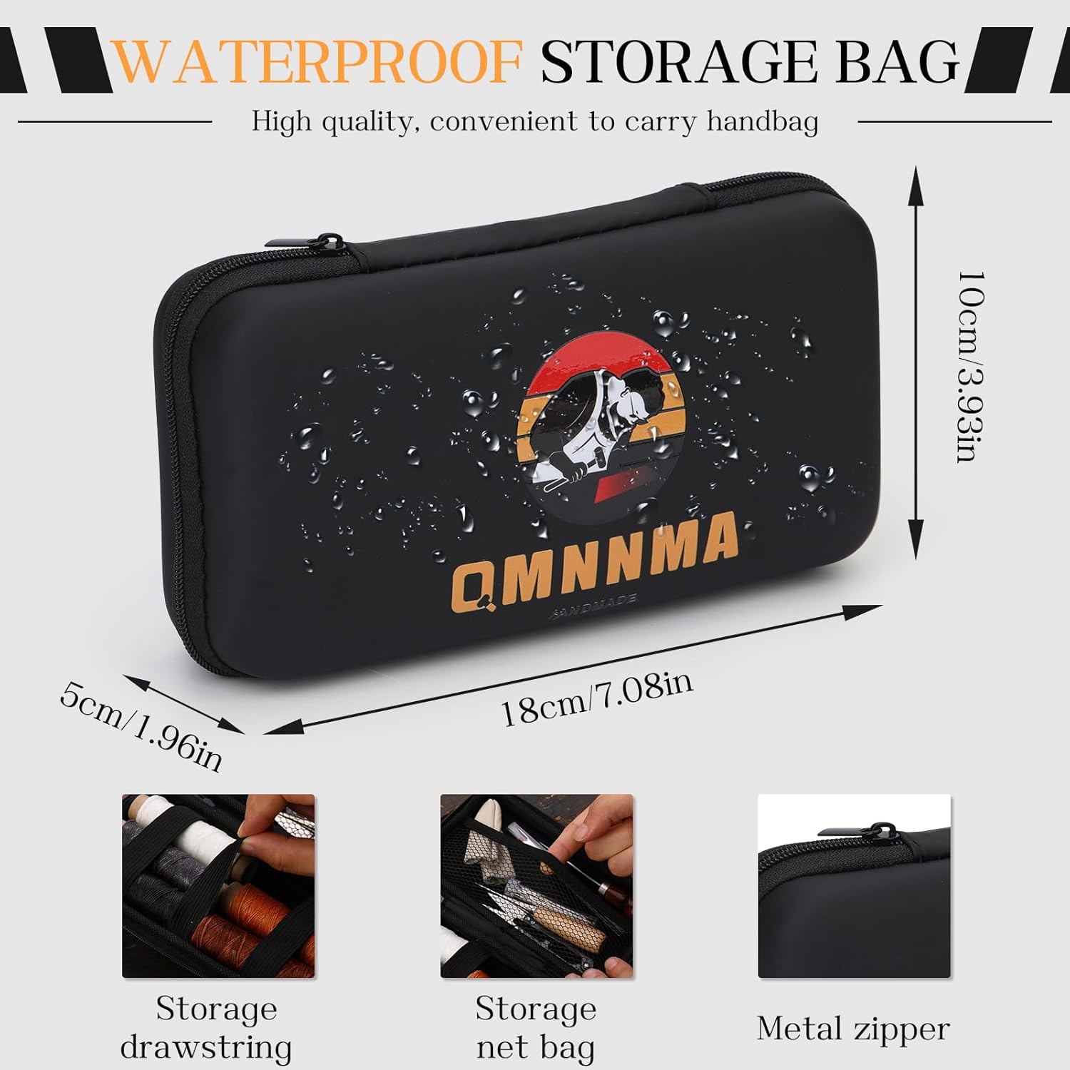 QMNNMA 40pcs Sewing Awl Kit with Bag, Portable Awl Tool Stitching with Instructions, Speedy Stitcher Sewing Awl Kit for DIY Leather Sewing Repair Craft - Image 5