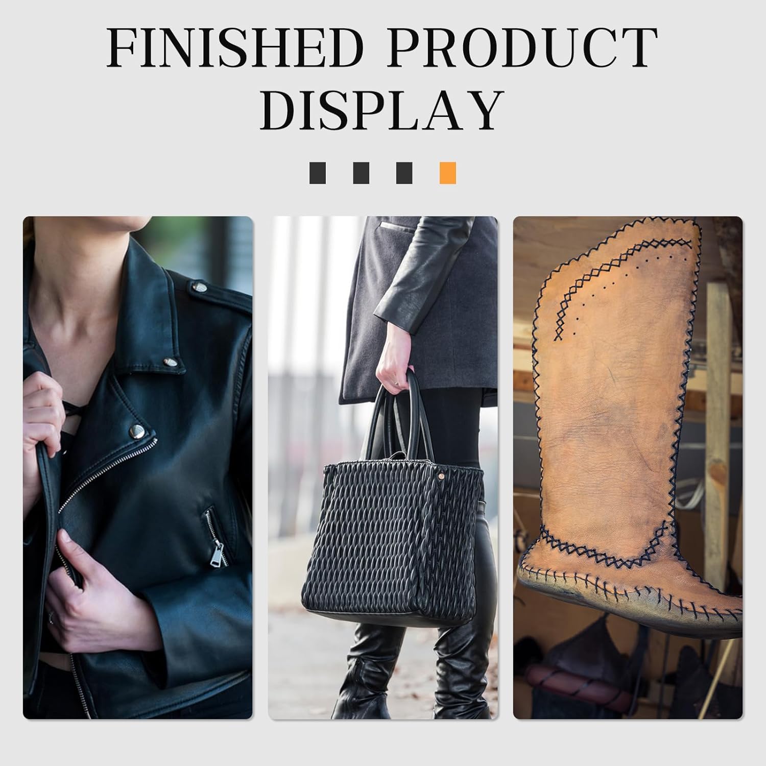 QMNNMA 40pcs Sewing Awl Kit with Bag, Portable Awl Tool Stitching with Instructions, Speedy Stitcher Sewing Awl Kit for DIY Leather Sewing Repair Craft - Image 7