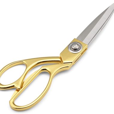 Gold 8″ Sharp Tailor Scissors – Fabric, Leather & Clothing Scissors – Stainless Steel Professional Heavy Duty Dressmaking Shears